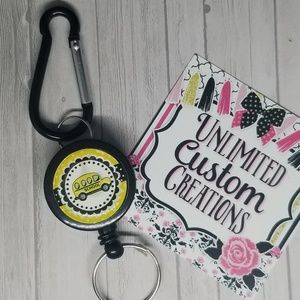 School bus keychain